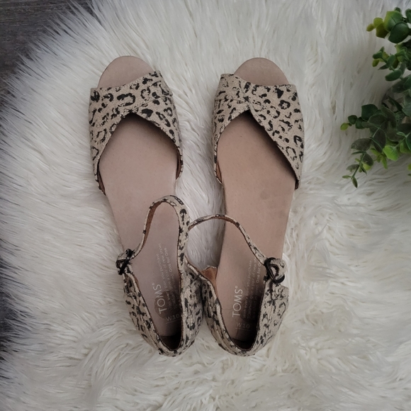 Leopard-Print Cork Platform Wedge size 10 - Picture 6 of 13